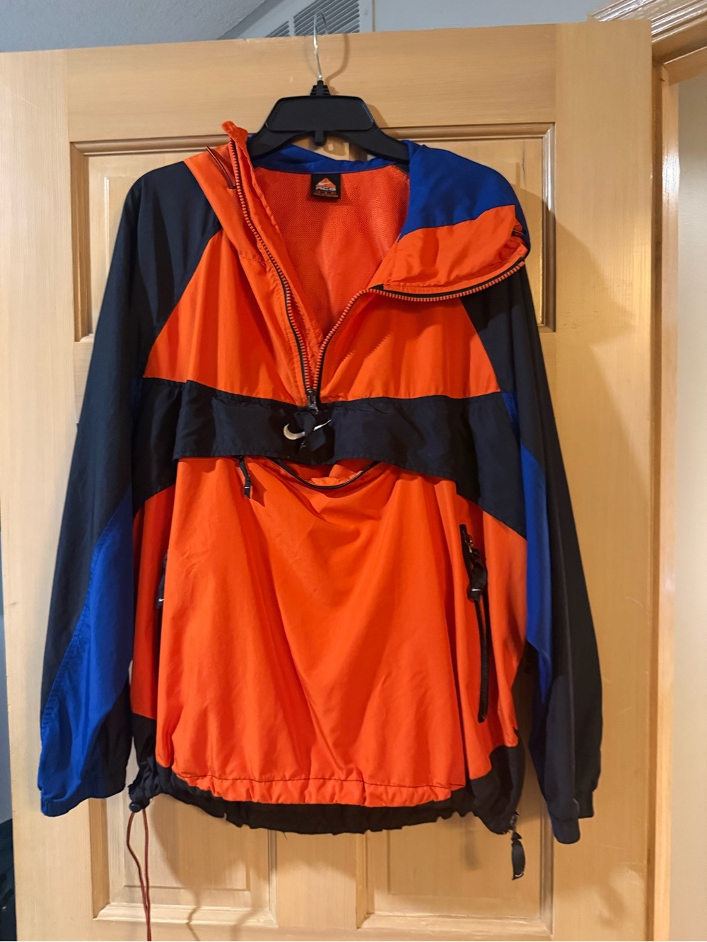 Nike Orange & Blue Windbreaker Jacket